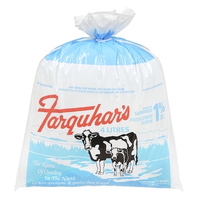 Farquhar Lait 1 % 4 l, 0,15 $/100ml