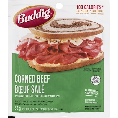 Carl Buddig Bœuf salé 55 g, 45,27 $/1kg 4,53 $/100g