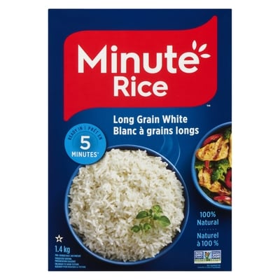 Riz blanc à grains longs à cuisson rapide