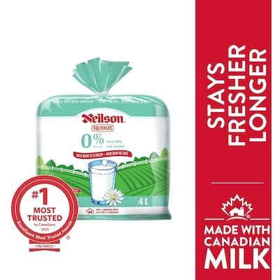 Neilson 0% Microfiltered Milk 4 l, $0.17/100ml