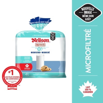 Neilson Lait microfiltré 0% 4 l, 0,18 $/100ml
