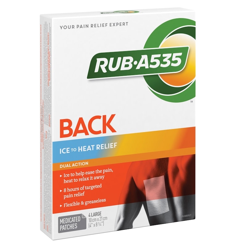 Back Ice to Heat Relief Patches