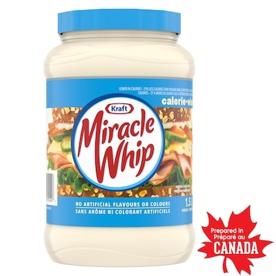 Kraft Miracle Whip Original Spread, Calorie Wise 1.5 l, $0.67/100ml