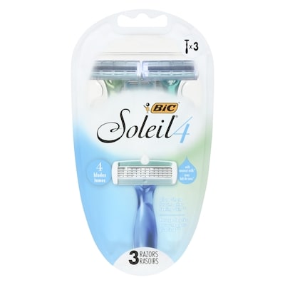 Bic Soleil Bella 4 Blade Razors 3 ea, $3.00/1ea