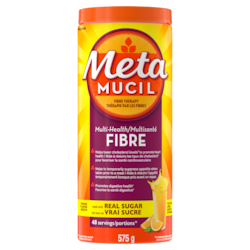 Metamucil Supplément de fibres quotidien en poudre 3 en 1, vrai sucre, orange 575 g, 3,30 $/100g