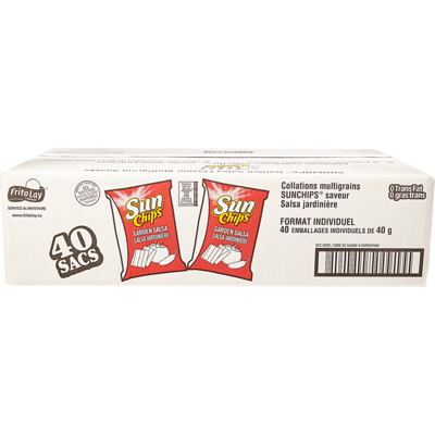 Sun-Chips Croustilles salsa jardinière 40x40.0 g, 1,91 $/100g