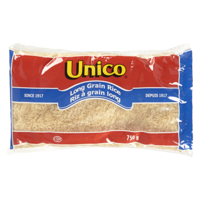 Unico Long Grain Rice 750 g, $0.47/100g