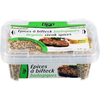 Dion Organic Steak Spices 55 g, $9.09/100g