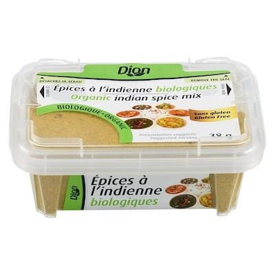 Dion Épices à l'indienne biologiques 38 g, 9,97 $/100g