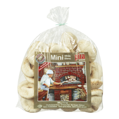 Fancy Pokket Mini White Pita 200 g, $1.65/100g