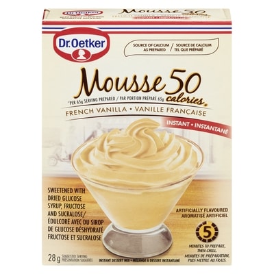 Dr Oetker Vanilla Mousse, 50 Calories      28 g, $7.14/100g