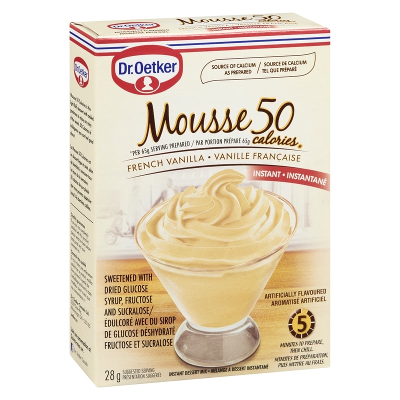 Vanilla Mousse, 50 Calories     