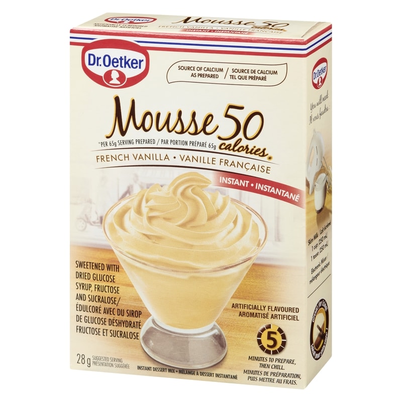Vanilla Mousse, 50 Calories     