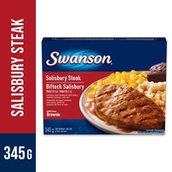 Swanson Bifteck salisbury avec brownie 345 g, 1,53 $/100g
