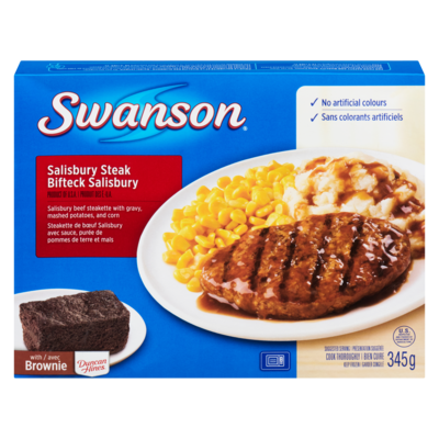 Swanson Bifteck Salisbury 345 g, 1,59 $/100g