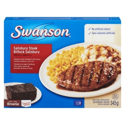 Swanson Bifteck Salisbury 345 g, 1,74 $/100g
