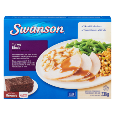 Swanson Dinde 338 g, 1,63 $/100g