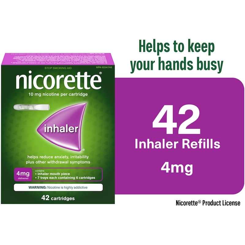 Nicotine Inhaler refill cartridges, 4 mg