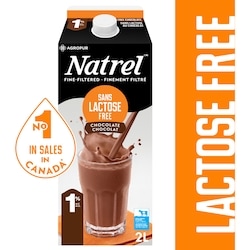 Natrel Lactose Free 1% Chocolate Milk 2 l, $0.33/100ml