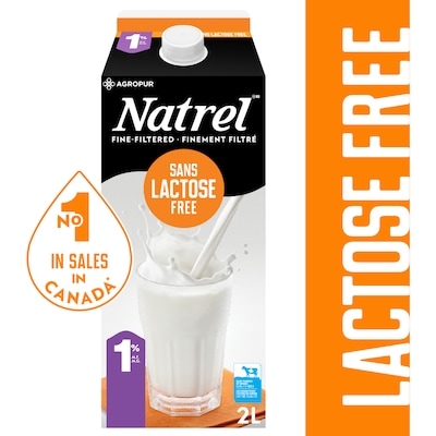Natrel Lactose Free 1% Dairy Product 2 l, $0.28/100ml