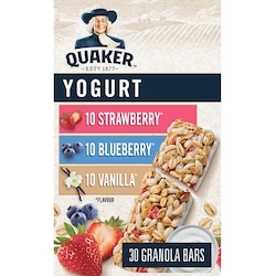 Quaker Chewy Harvest Granola Bars, Yogourt - 3 Flavour 30 bar - Variety pack 1.05 kg, $1.67/100g
