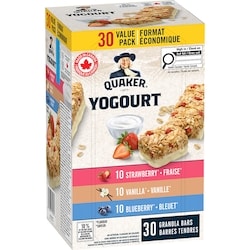Quaker Barres tendres Yogourt format économique de 30 barres 1.05 kg, 1,57 $/100g