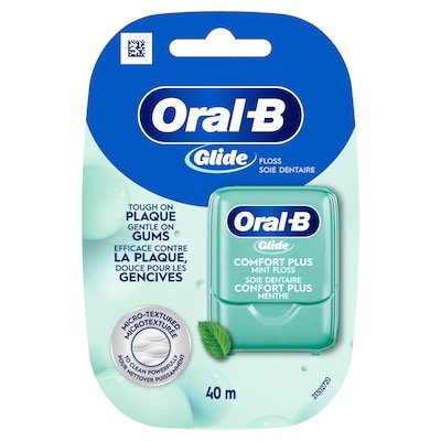 Crest Soie dentaire Glide Pro-santé Extra confort à saveur de menthe, 40m 1 ea, 5,99 $/1ch
