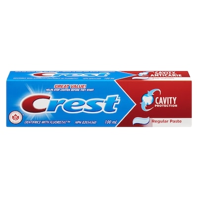 Crest Cavity Protection Toothpaste, Regular Paste 100 ml, $1.50/100ml