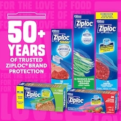 Ziploc Storage Bags Large, with Stay Open Technology - 19 ea