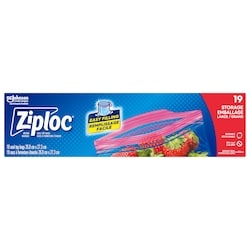 Ziploc Sacs d'emballage grand format emballage de 19 19 ea, 0,33 $/1ch