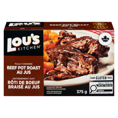 Lou’s Rôti de bœuf braisé au jus 375 g, 3,20 $/100g