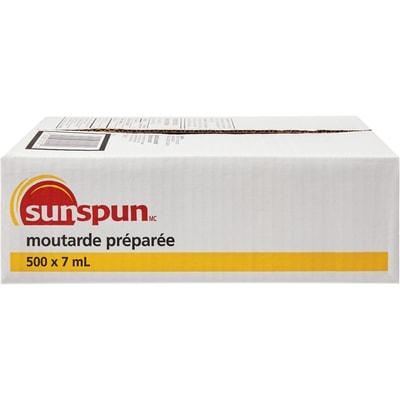 Sunspun Sachets de moutarde préparée  500x7.0 g, 0,71 $/100g