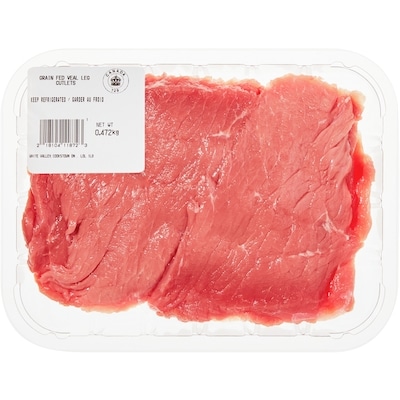 null Veal Inside Round Cutlet, Grain Fed $39.67/1kg $18.00/1lb