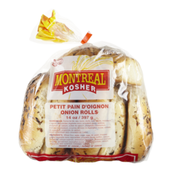 Boulangerie kascher de Montréal Pain à l’oignon casher 672 g, 0,89 $/100g