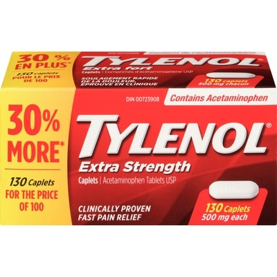 Tylenol 500mg Capsules Bonus Pack 130 ea, $0.10/1ea