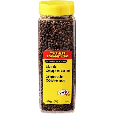 No Name Black Peppercorns Club Size 575 g, $2.29/100g