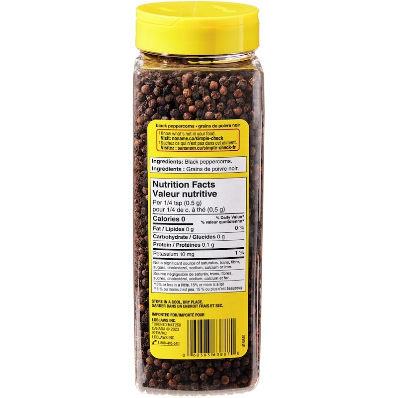 Black Peppercorns Club Size