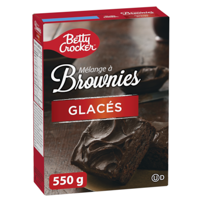 Betty Crocker Mélange pour Brownies au Chocolat  avec Glaçage au Chocolat 550 g, 0,63 $/100g