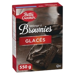 Betty Crocker Mélange pour Brownies au Chocolat avec Glaçage au Chocolat 550 g, 0,78 $/100g