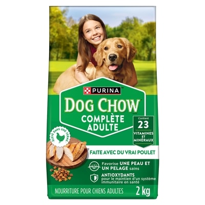 Purina Dog Chow complète nourriture sèche pour chiens poulet 2 kg, 0,60 $/100g