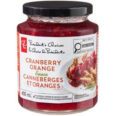 President's Choice Cranberry Orange Sauce 400 ml, $1.62/100ml