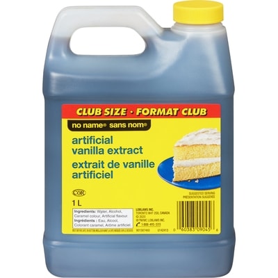 Sans Nom Extrait de vanille artificielle, Format Club 1 l, 0,90 $/100ml