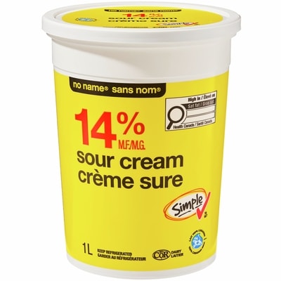 No Name Sour Cream 1 l, $0.55/100ml