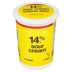 No Name Sour Cream 1 l, $0.55/100ml
