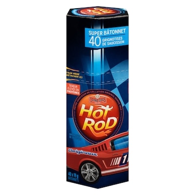 Schneiders Grignotises de saucisson saveur originale Super Hot Rod, bâtonnet de 19 g 760 g, 3,16 $/100g