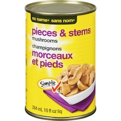No Name Mushrooms Pieces & Stems 284 ml, $0.63/100ml