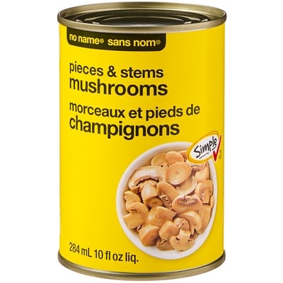 Sans Nom Champignons, morceaux et tiges 284 ml, 0,44 $/100ml