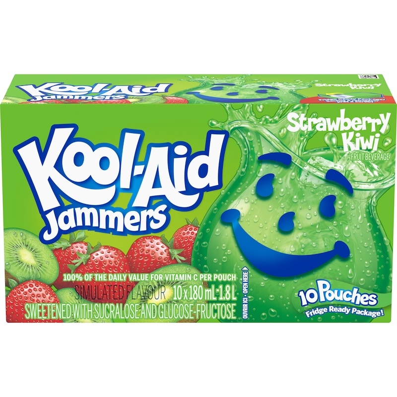 Kool-Aid Jammers, Strawberry Kiwi - 10x180.0 ml | Valumart