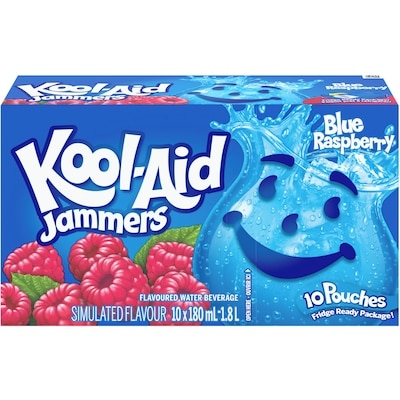 Kool-Aid Jammers, Blue Raspberry 10x180.0 ml, $0.27/100ml