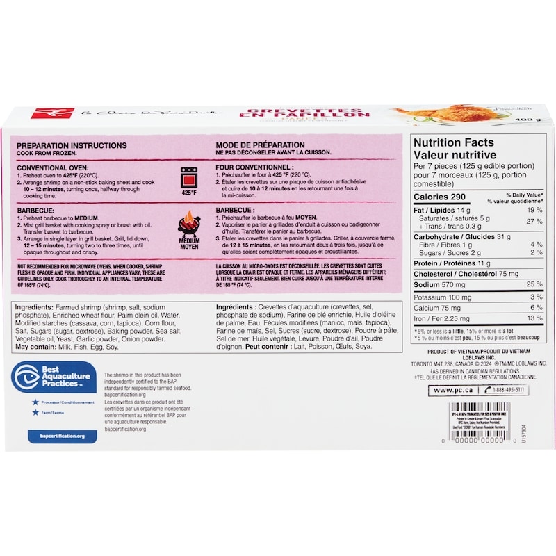 Breaded Butterflied Shrimp&nbsp;